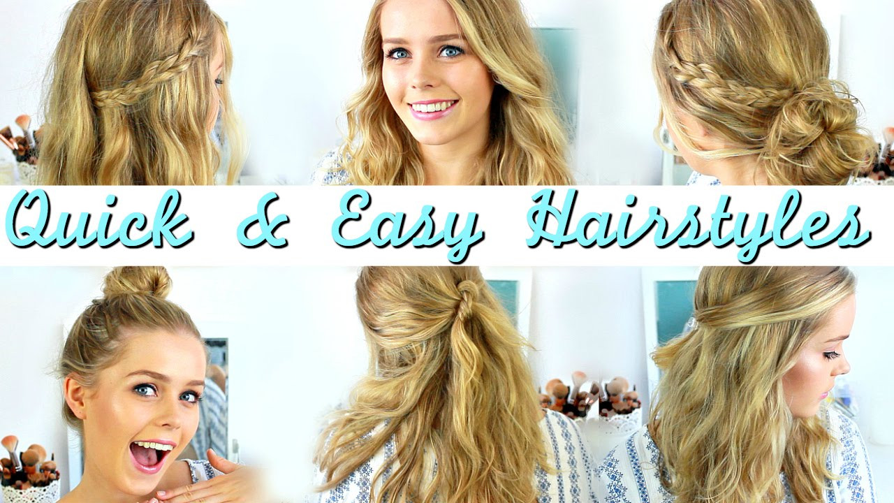 Easy Hairstyles
 Quick Easy Heatless Hairstyles How To Style Medium