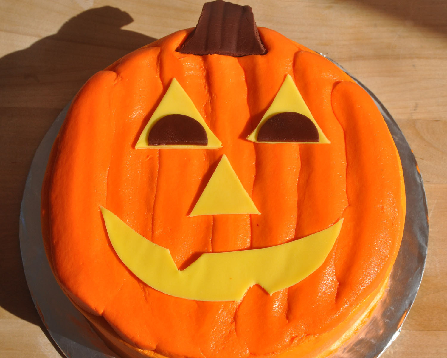 Easy Halloween Cakes Ideas
 Beki Cook s Cake Blog Simple Jack O Lantern Cake