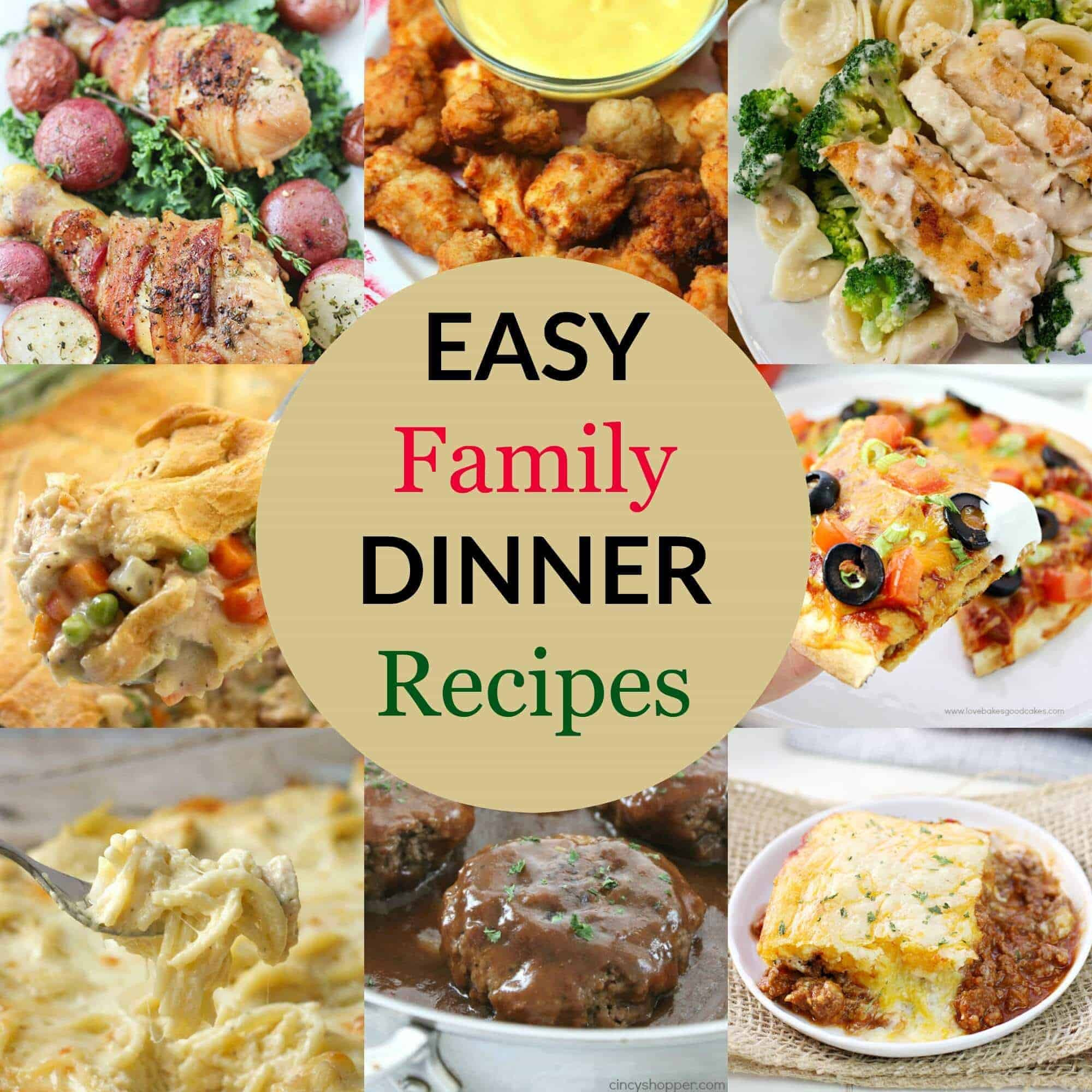 Easy Kids Dinner Recipes
 Easy Family Dinner Recipes