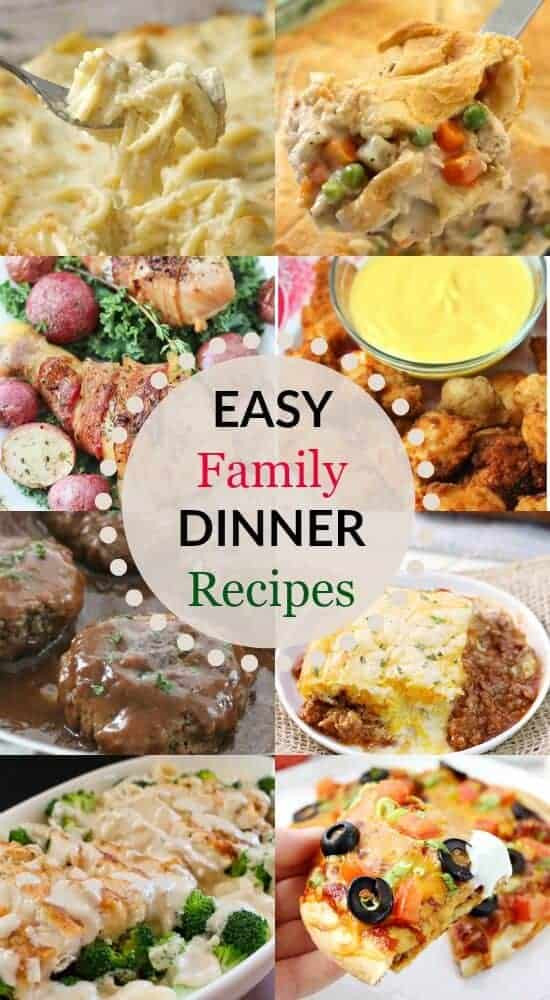 Easy Kids Dinner Recipes
 Easy Family Dinner Recipes