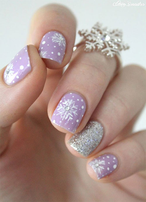 Easy Nail Designs For Winter
 20 Cute Simple & Easy Winter Nail Art Designs & Ideas