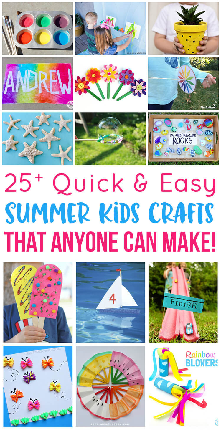 Easy Projects For Kids
 Easy Summer Kids Crafts That Anyone Can Make Happiness