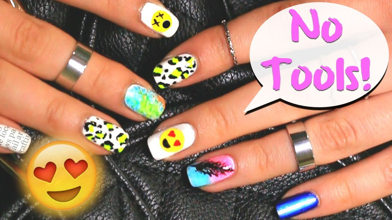 Easy Simple Nail Art
 No tools needed 6 easy nail art designs for beginners