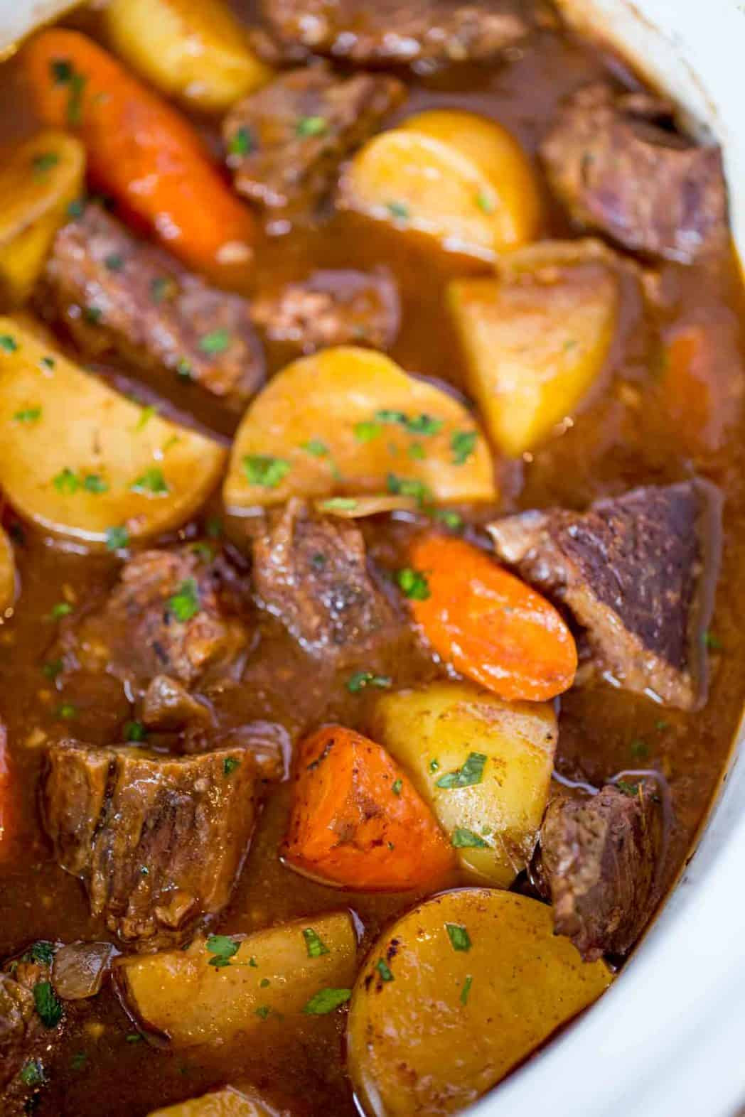 Easy Stew Meat Recipes
 Ultimate Slow Cooker Beef Stew Dinner then Dessert