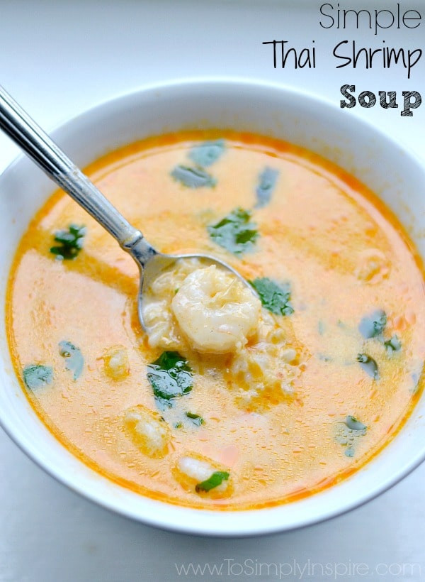 Easy Thai Shrimp Soup
 Simple Thai Shrimp Soup To Simply Inspire