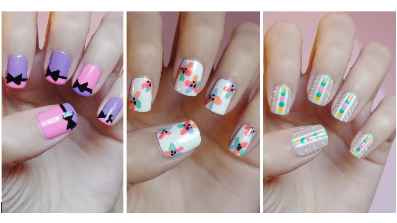 Easy To Do Nail Art
 Easy Nail Art For Beginners 8