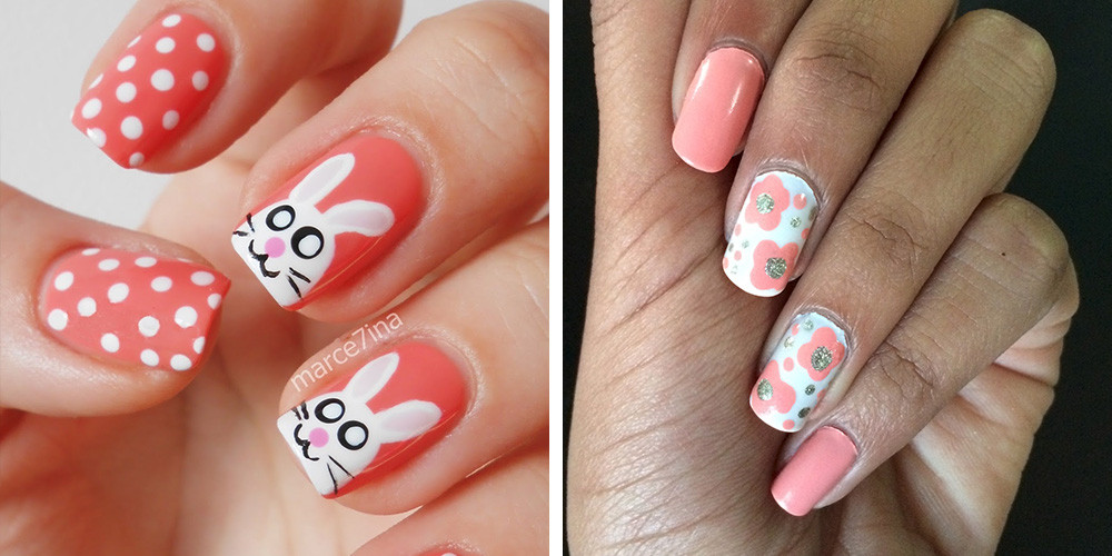 Easy To Do Nail Art
 24 Cute Easter Nail Designs Easy Easter Nail Art Ideas