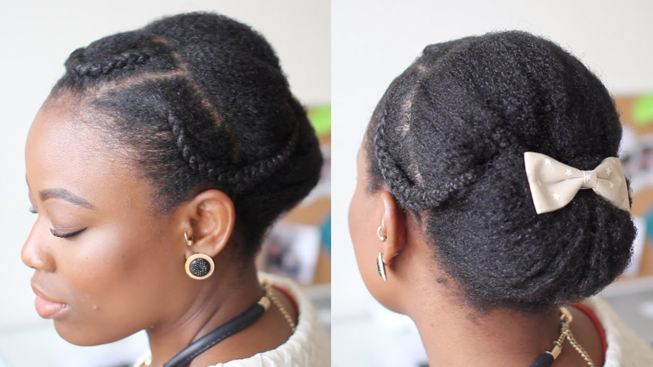Easy Twist Hairstyles For Natural Hair
 Elegant updo for natural hair