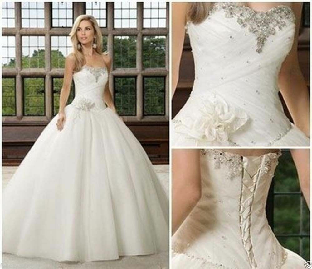 Ebay Wedding Dress
 New Ivory Wedding Dress Quinceanera Bridal Ball Gown Stock