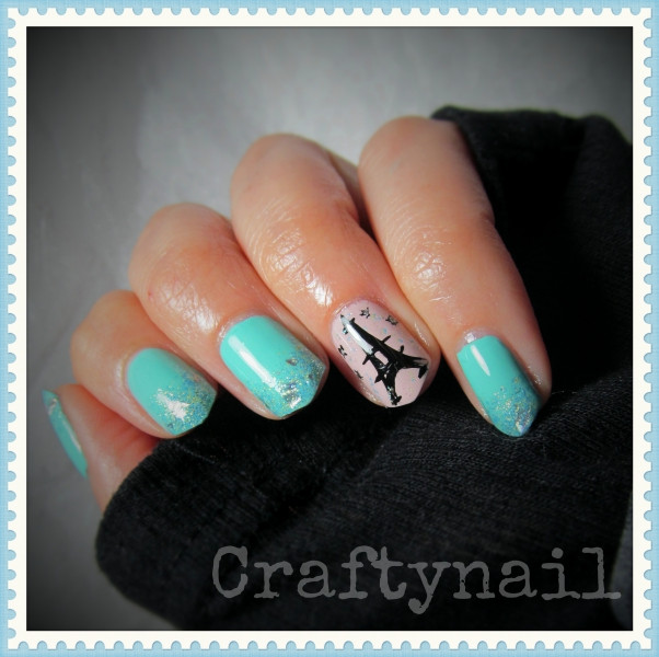 Eiffel Tower Nail Designs
 Eiffel Tower Nails for NAILLINKUP Craftynail