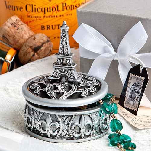 Eiffel Tower Wedding Favors
 Eiffel Tower Design Trinket Box Wedding Favors