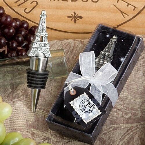 Eiffel Tower Wedding Favors
 Eiffel Tower Paris Theme Wine Stopper Favor Wedding Bridal