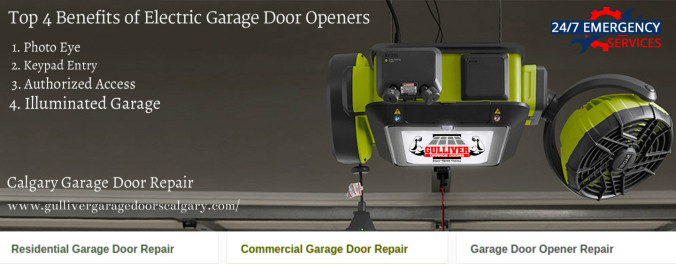 Electric Garage Door Openers
 Top 4 Benefits of Electric Garage Door Openers