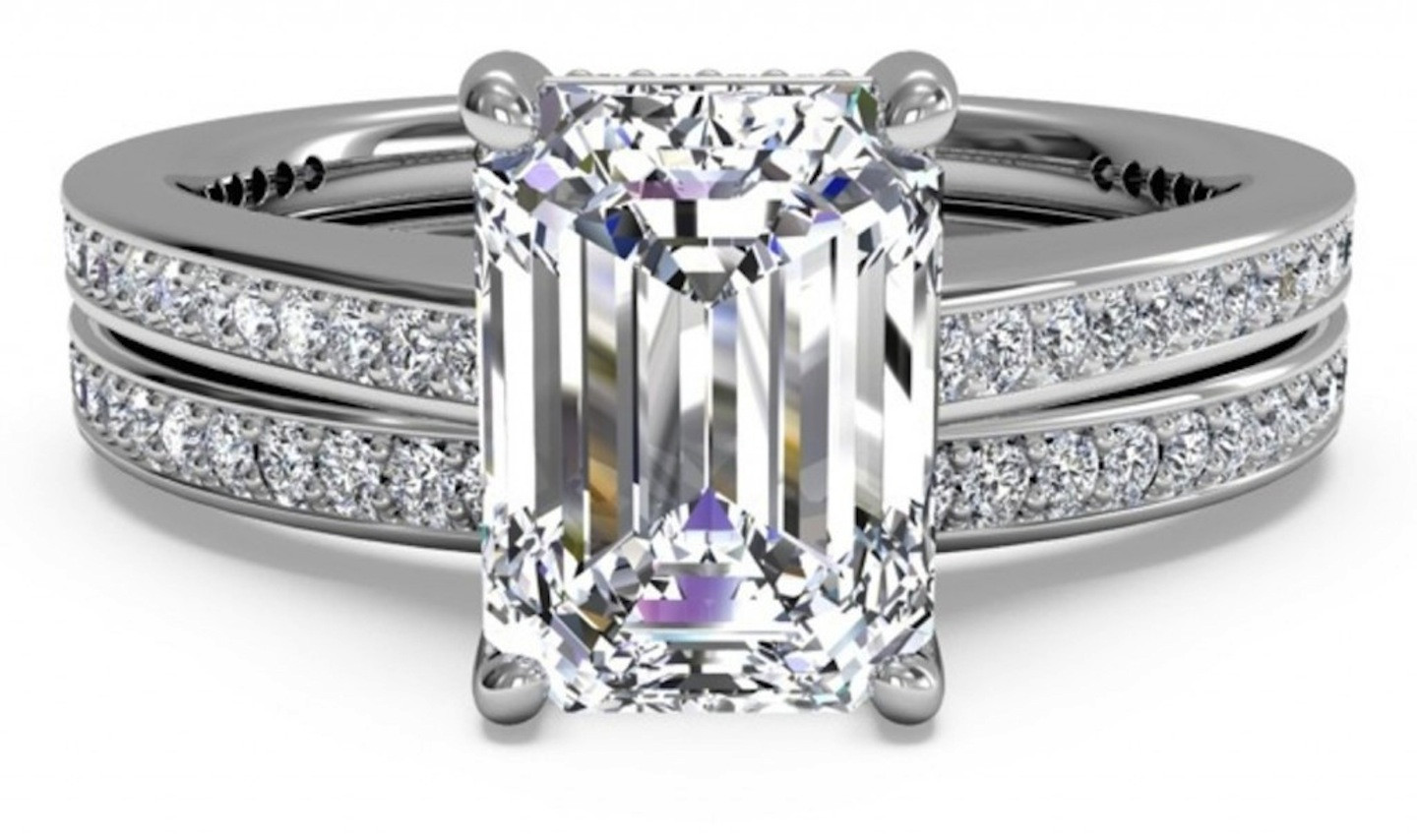 Emerald Cut Wedding Rings
 3 wedding bands to wear with your emerald cut engagement