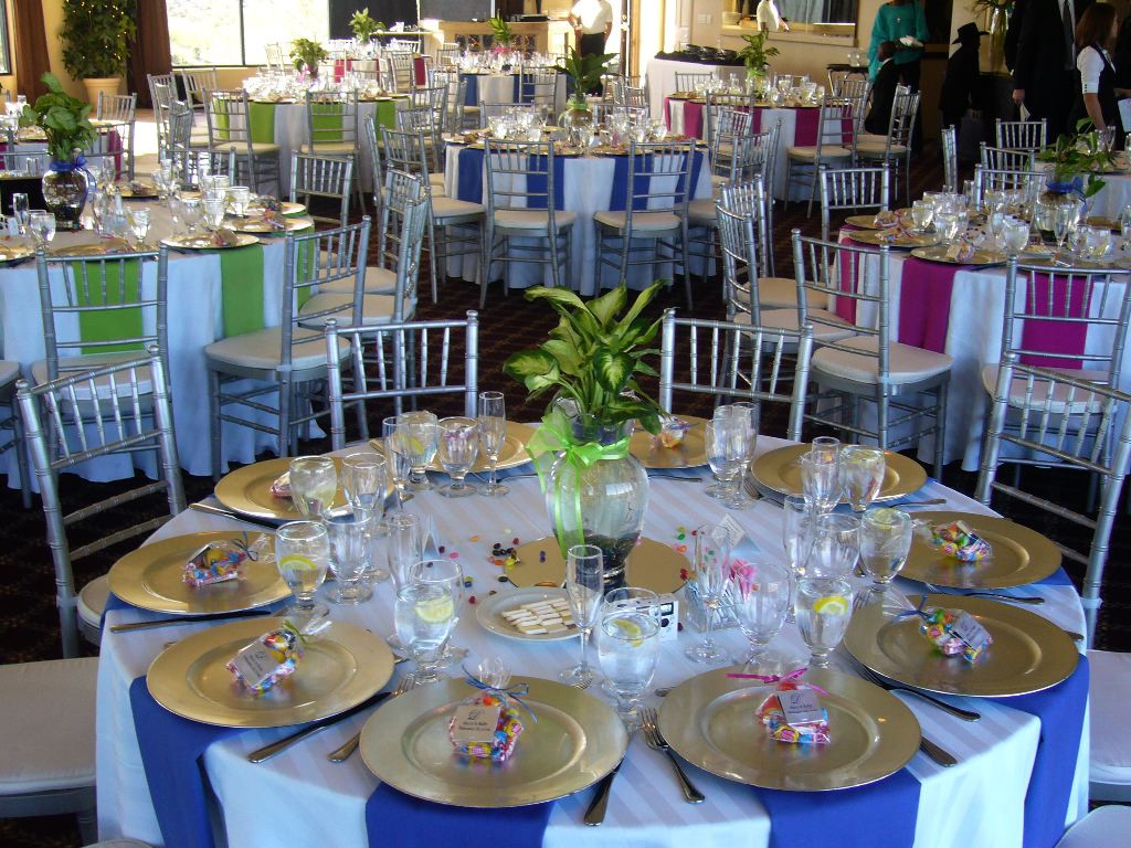 Engagement Party Decorating Ideas On A Budget
 Festive Colors for your Table My Tucson Wedding