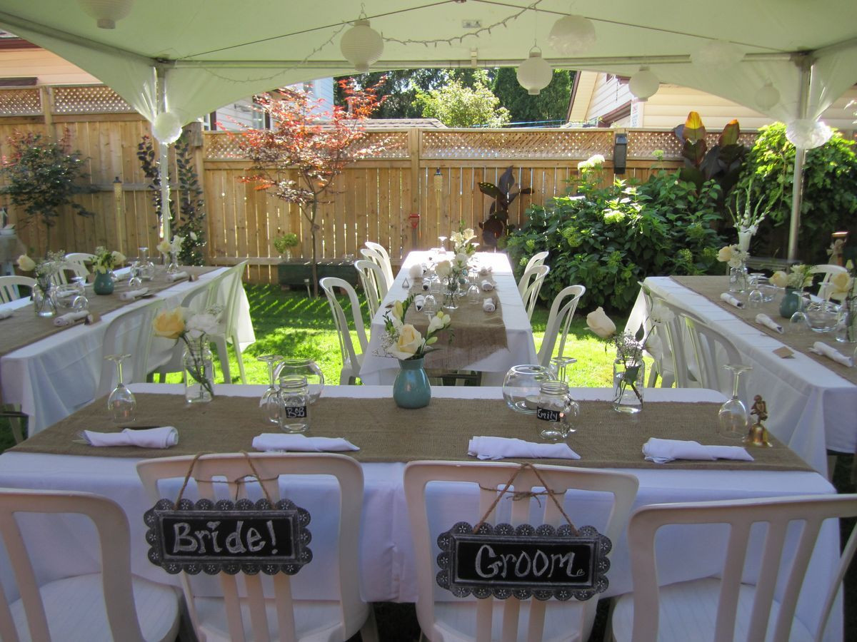 Engagement Party Ideas On A Budget
 small backyard wedding best photos backyard wedding
