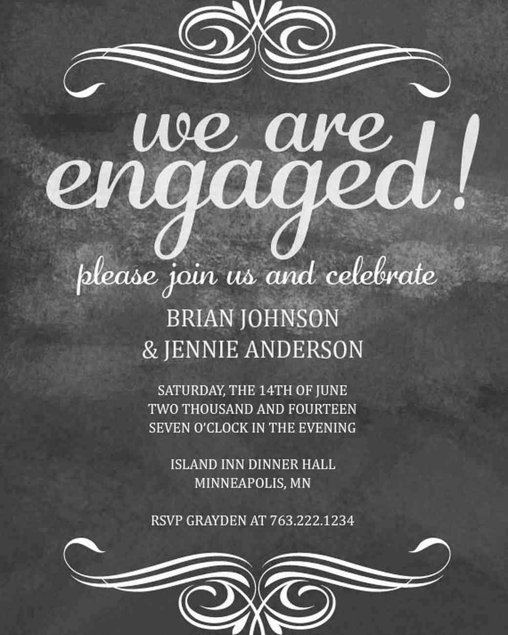 Engagement Party Invitations Ideas
 35 Paperless Engagement Party Invites
