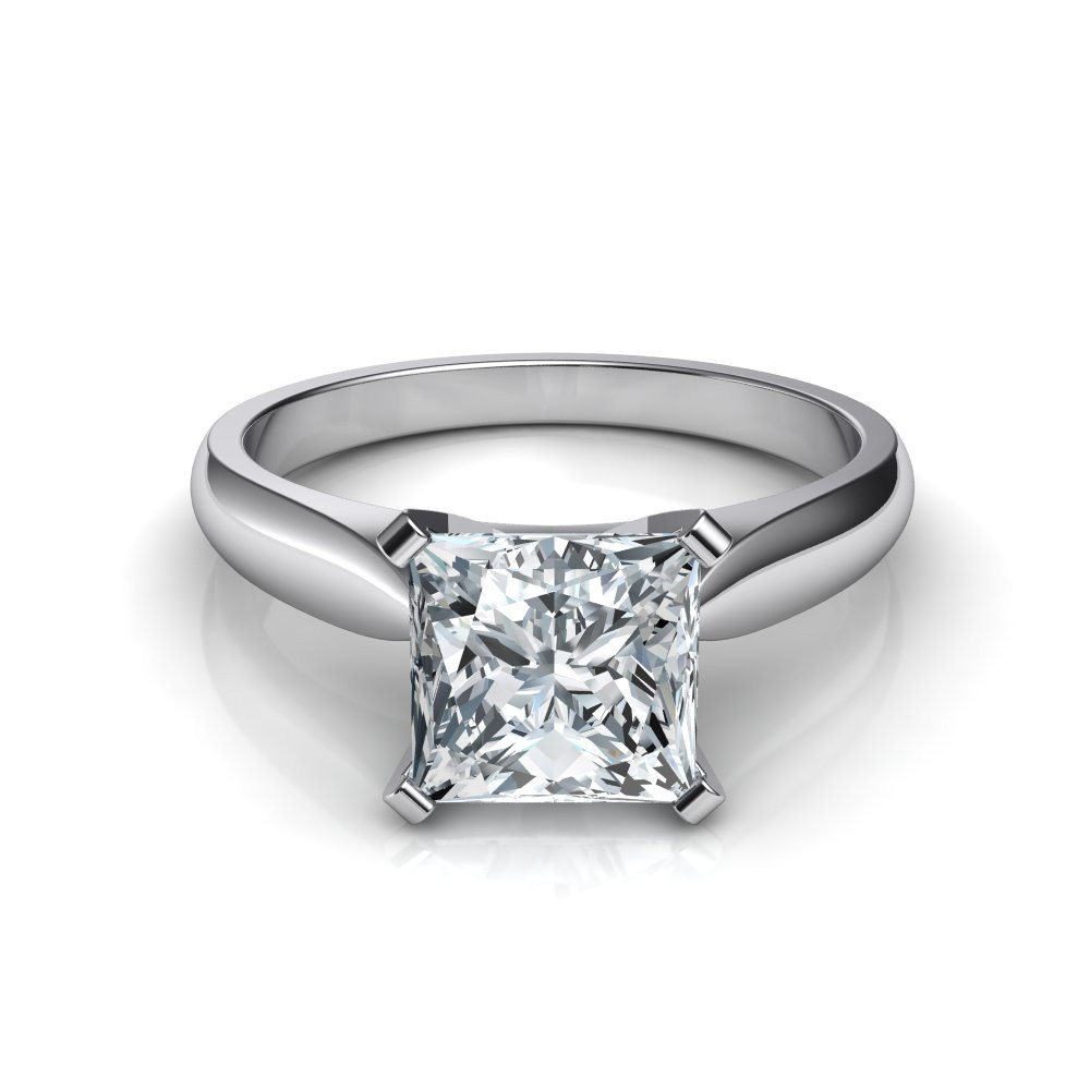 Engagement Ring Princess Cut
 Tapered Cathedral Princess Cut Engagement Ring