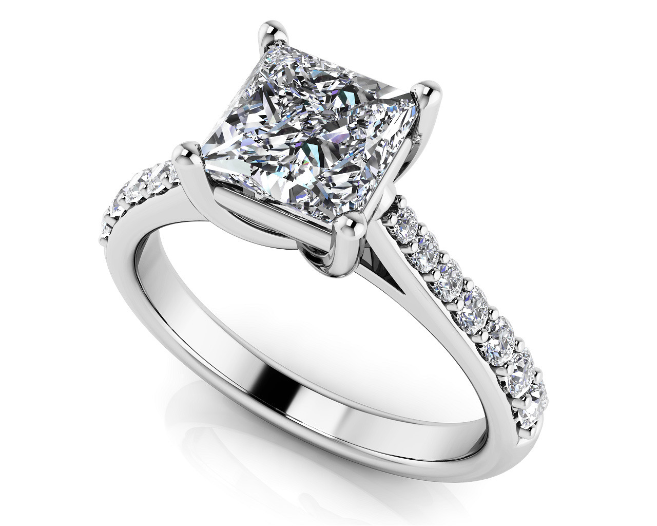 Engagement Ring Princess Cut
 Dazzling Princess Cut Engagement Ring Roco s Jewelry