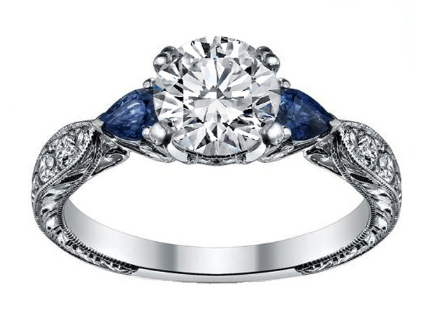 Engagement Rings Diamond And Sapphire
 Engagement Ring Diamond Engagement Ring Blue Sapphire