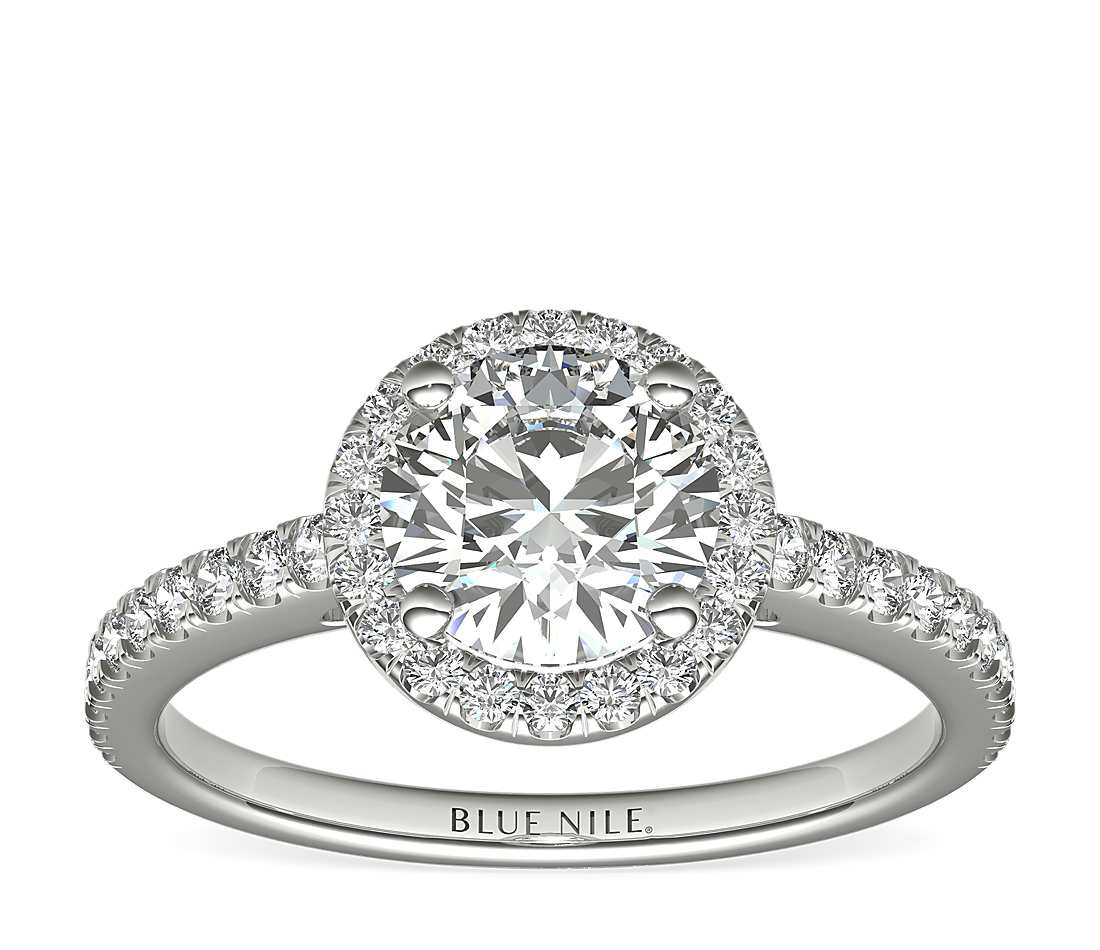 Engagement Rings That Aren T Diamonds
 1 Carat Ready to Ship Classic Halo Diamond Engagement Ring