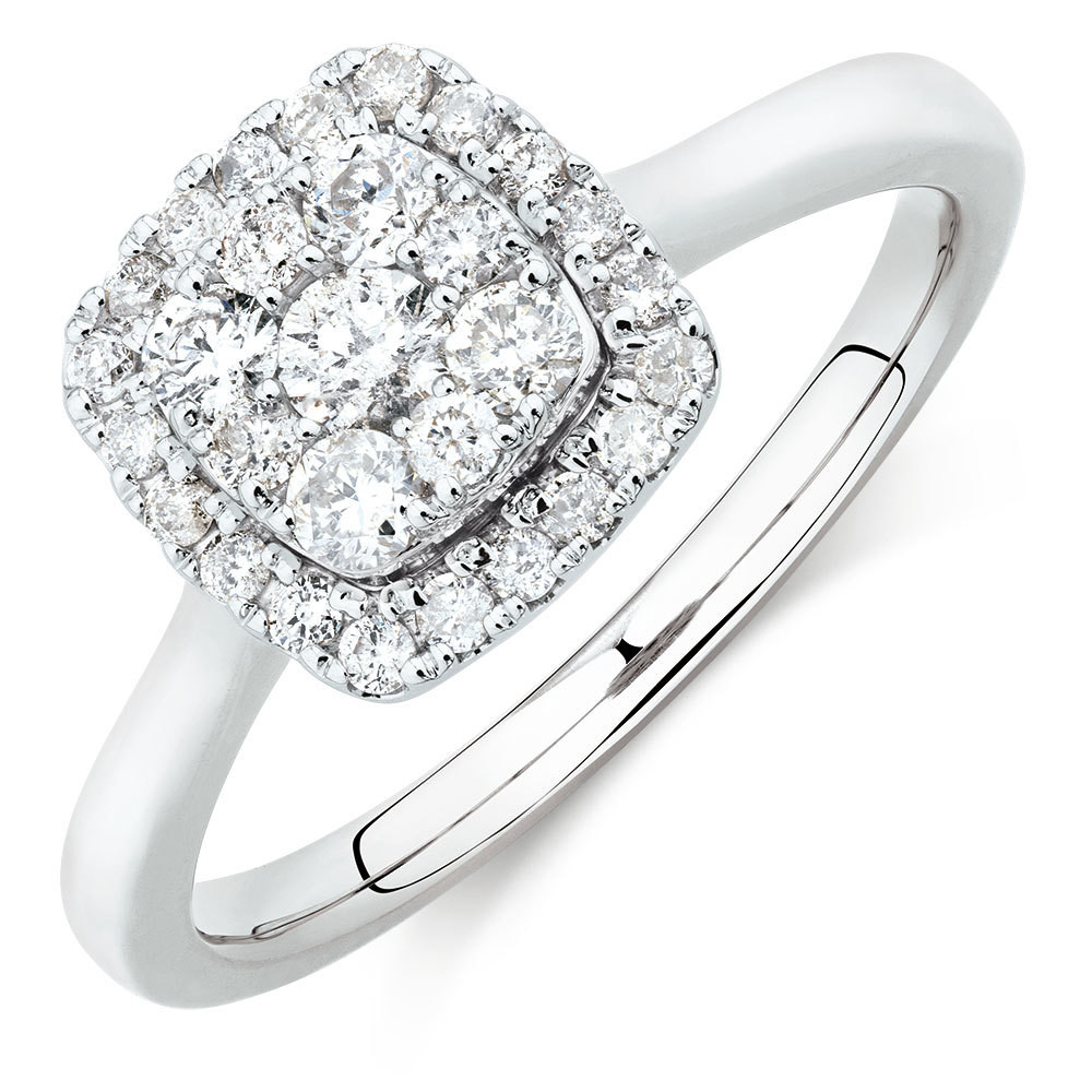 Engagement Rings That Aren T Diamonds
 Engagement Ring with 1 2 Carat TW of Diamonds in 10kt