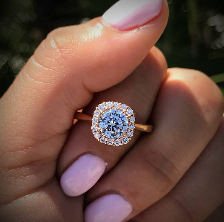 Engagement Rings That Aren T Diamonds
 Solitaire vs Halo Engagement Ring parison Raymond Lee