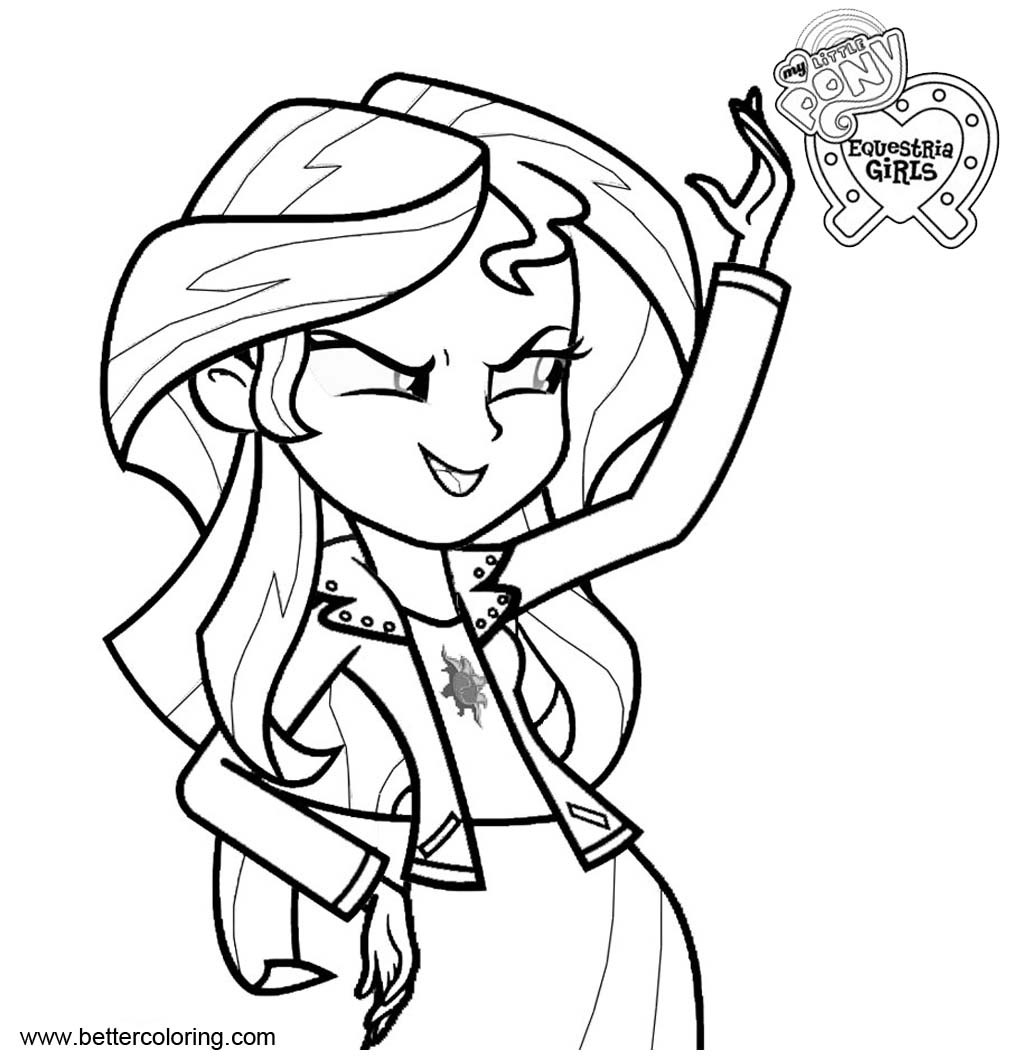 Equestria Girls Sunset Shimmer Coloring Pages
 Sunset Shimmer from My Little Pony Equestria Girls