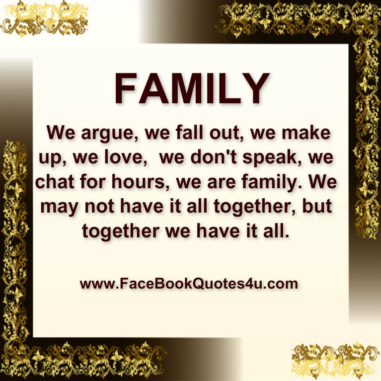 Facebook Family Quotes
 Quotes About Family QuotesGram