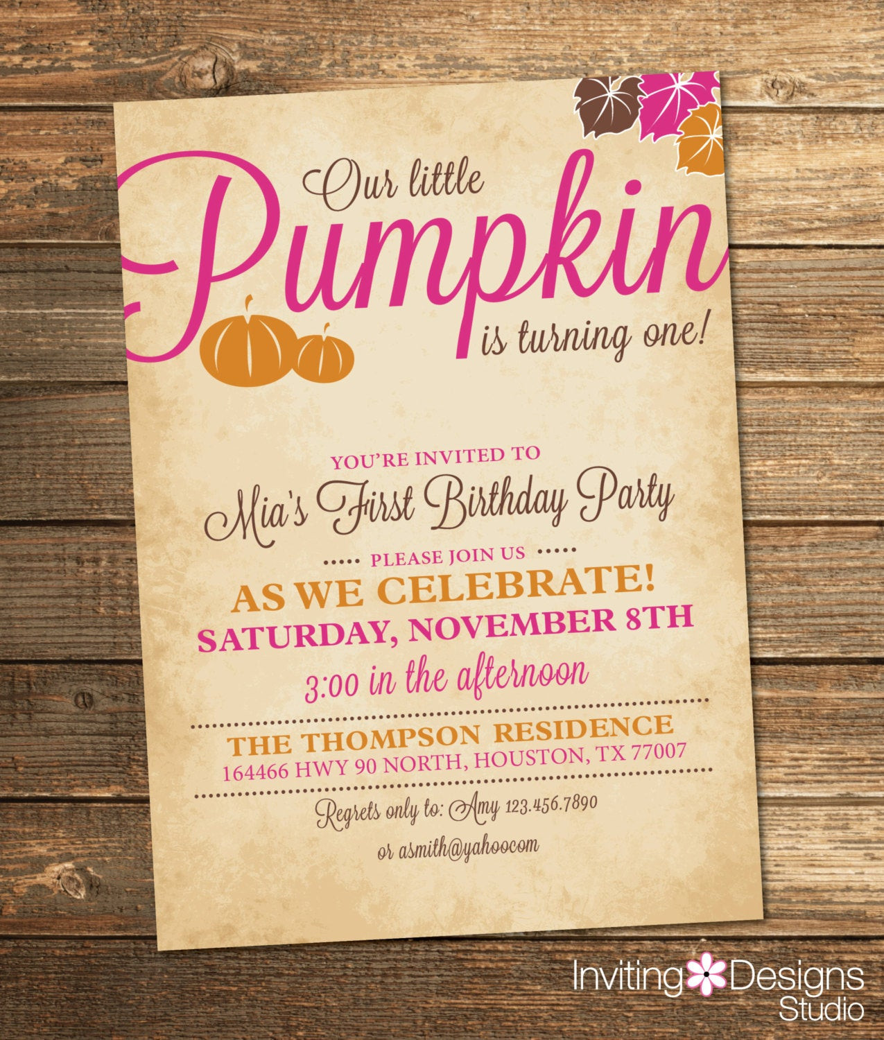 Fall Birthday Invitations
 Pumpkin Birthday Invitation Fall Birthday Party Pumpkin