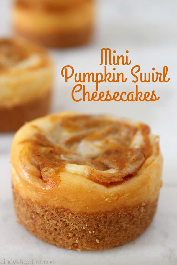 Fall Flavors For Desserts
 Mini Pumpkin Swirl Cheesecakes CincyShopper