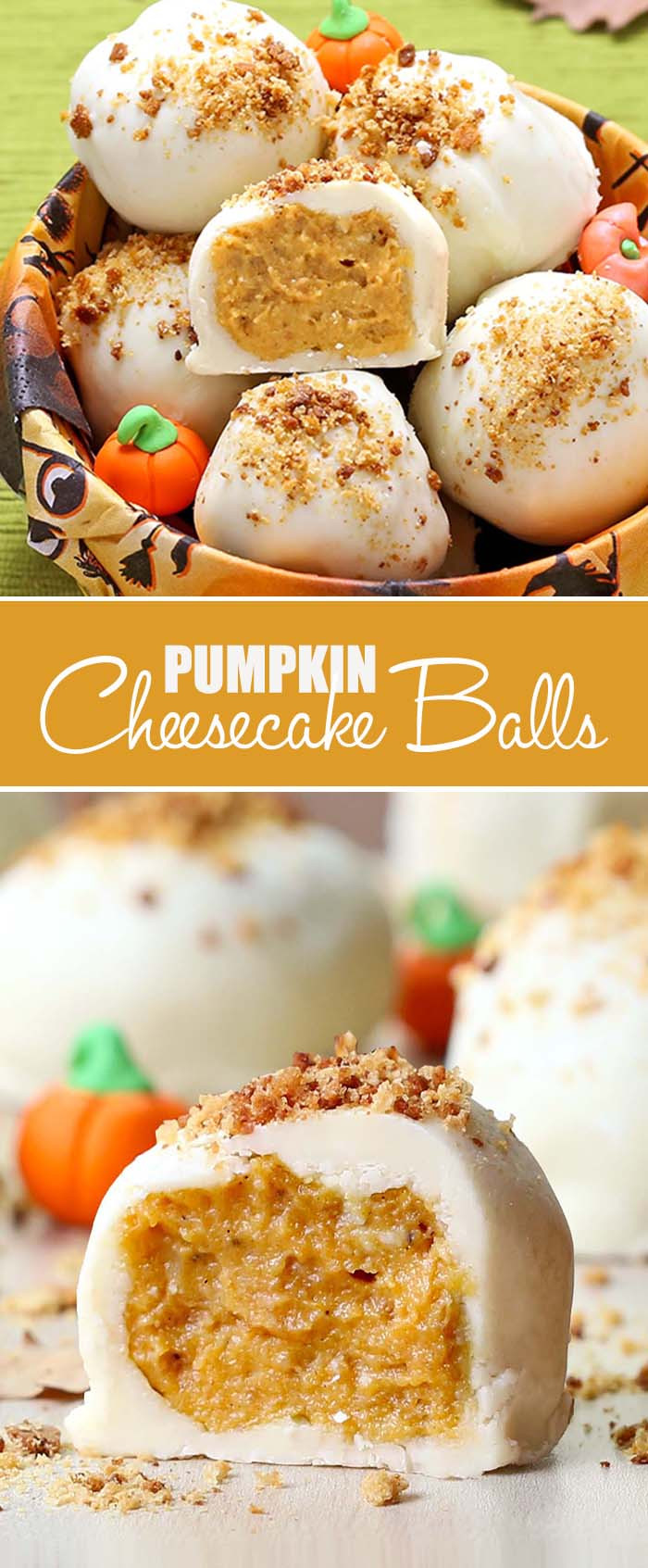 Fall Flavors For Desserts
 Pumpkin Cheesecake Balls Cakescottage