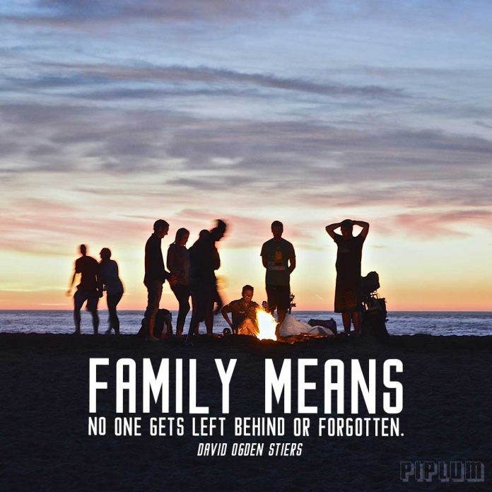 Family Beach Quotes
 Family means no one s left behind or forgotten Family