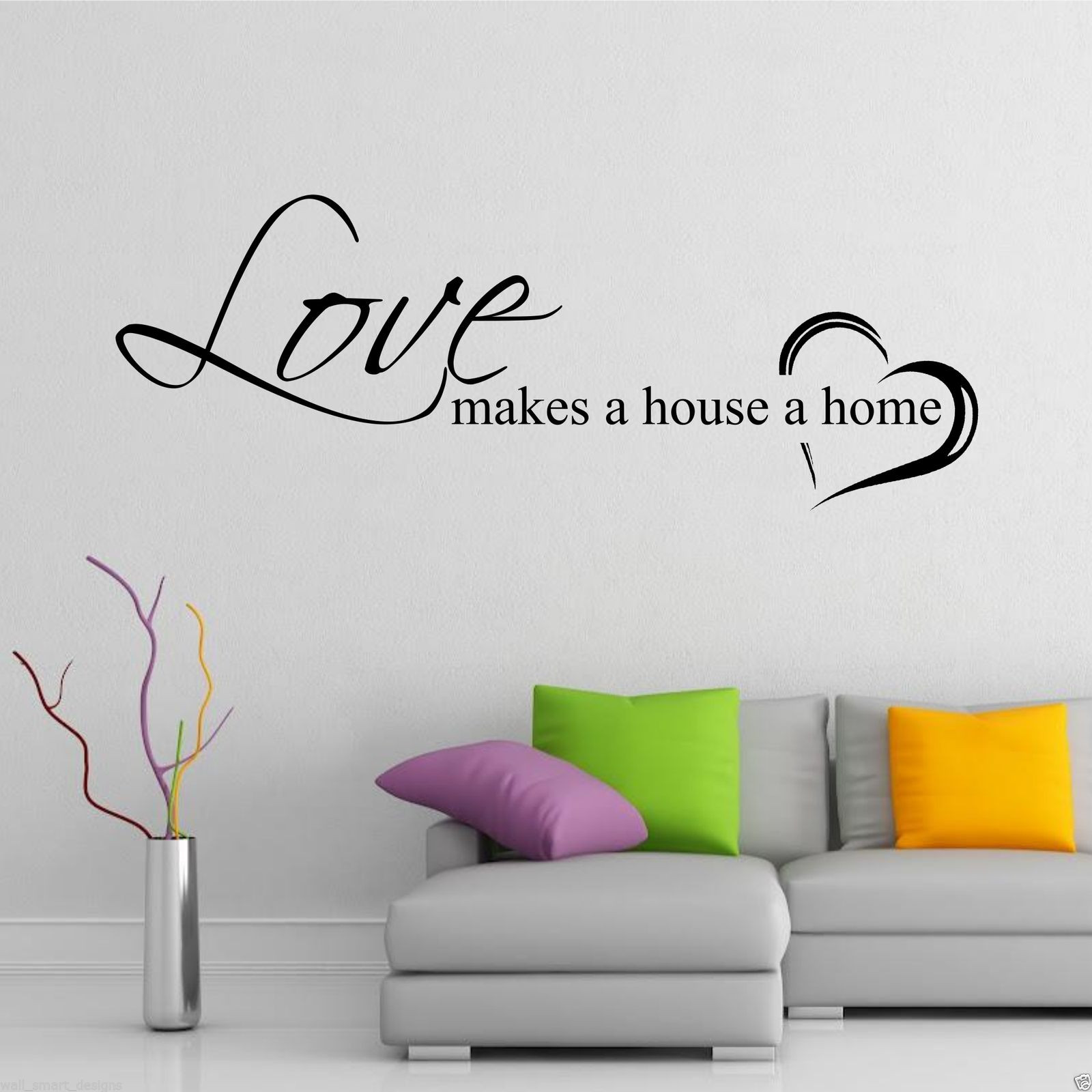 Family Quotes Wall Art
 Home Love Family Wall Art Sticker Quote Decal Mural