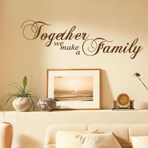 Family Quotes Wall Art
 To her We Make a Family Art Wall Quotes Wall Stickers