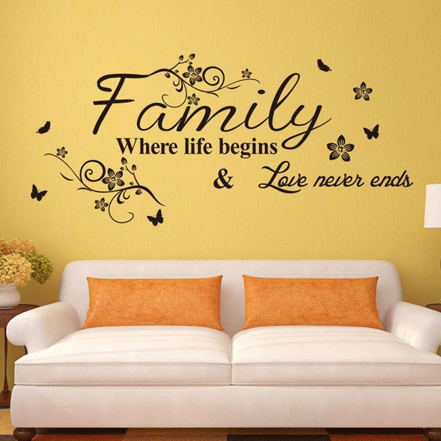 Family Quotes Wall Art
 Family Wall Sticker Quote Wall Decal Inspirational Wall