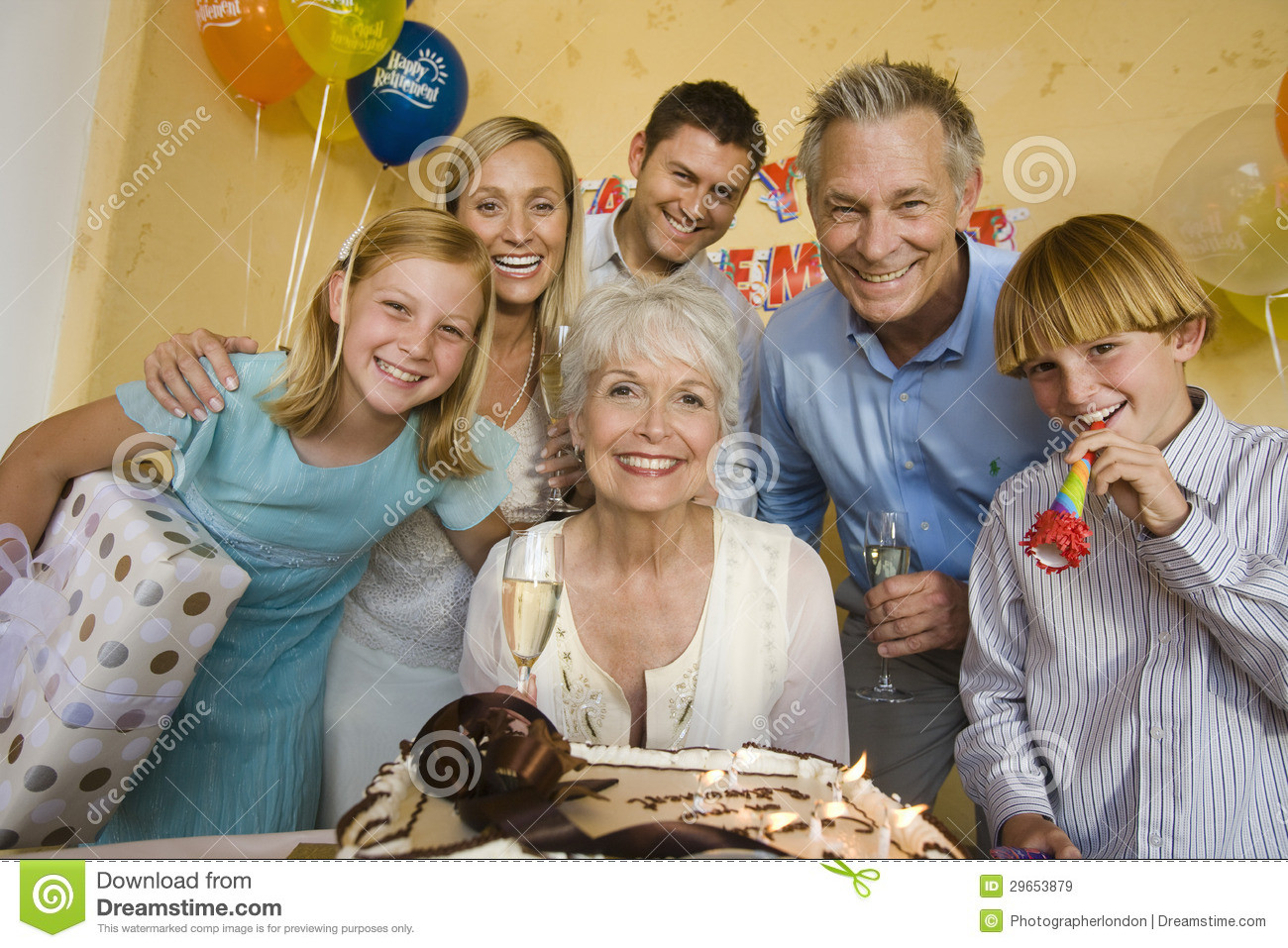 Family Retirement Party Ideas
 Family Celebrating Retirement Party Royalty Free Stock