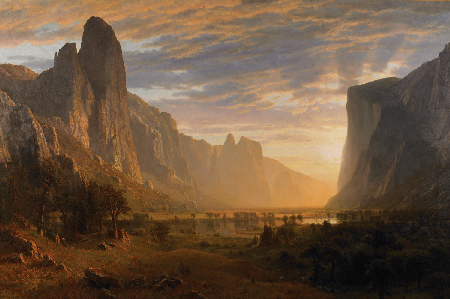 Famous Landscape Paintings
 19th century American Paintings Albert Bierstadt ctd