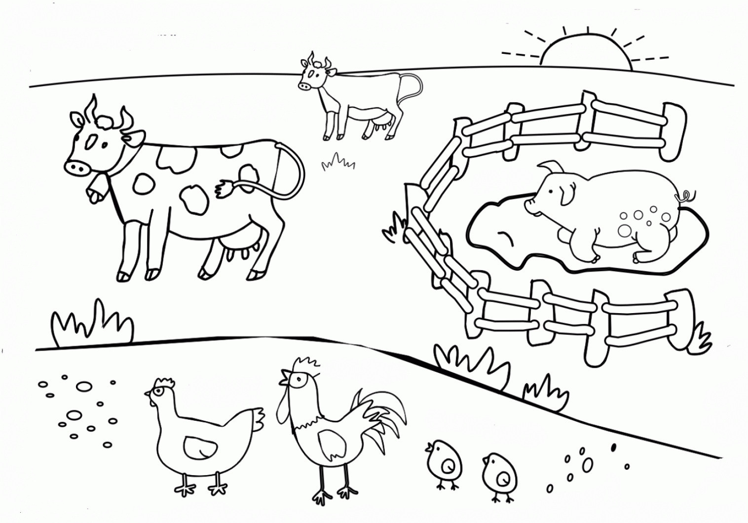 Farm Animal Coloring Pages For Toddlers
 Animal Coloring Pages Best Coloring Pages For Kids