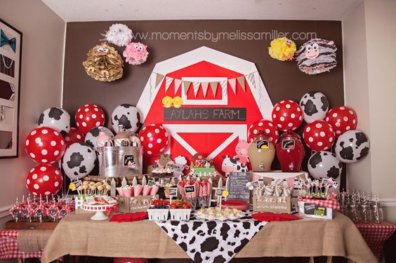 Farm Birthday Decorations
 How to Host a Farm Themed First Birthday Party Kid Transit