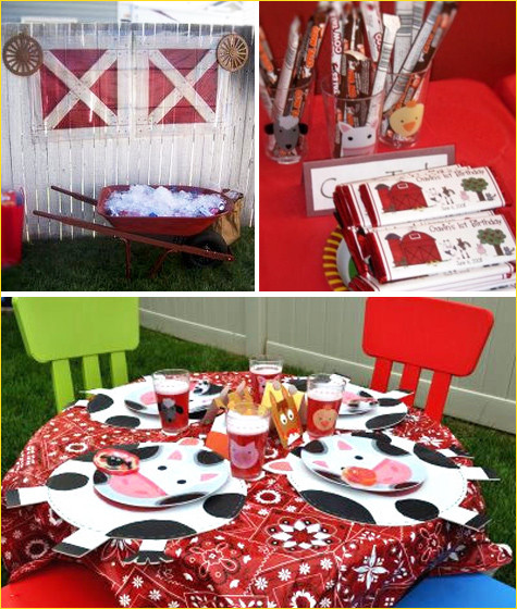 Farm Birthday Decorations
 REAL PARTIES A BirthDay at the Farm Hostess with the