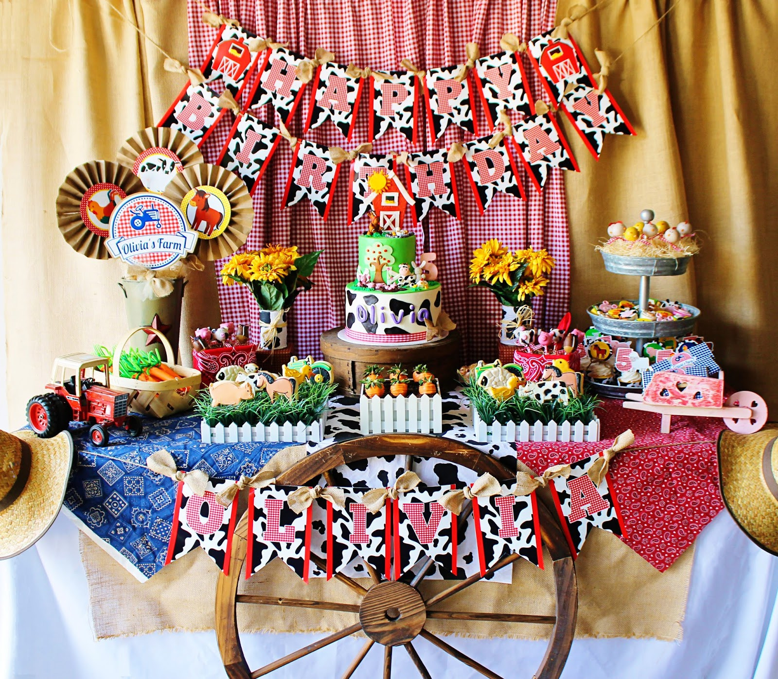 Farm Birthday Decorations
 And Everything Sweet Olivia s Farm Party