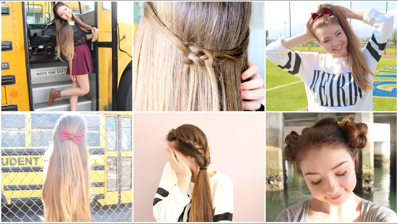 Fast And Easy Hairstyles
 5 Quick n Easy Back to School Heatless Hairstyles