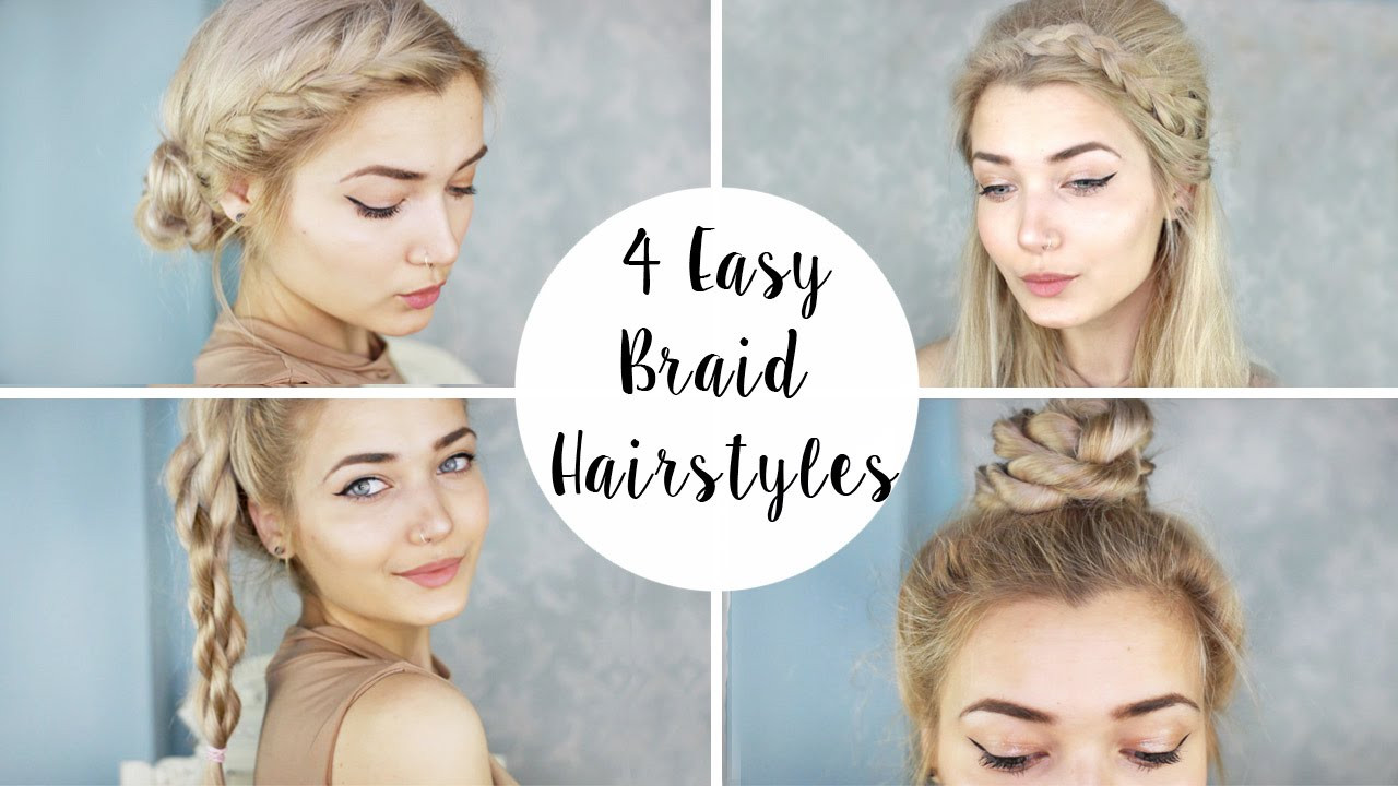 Fast And Easy Hairstyles
 4 Cute Braid Hairstyles