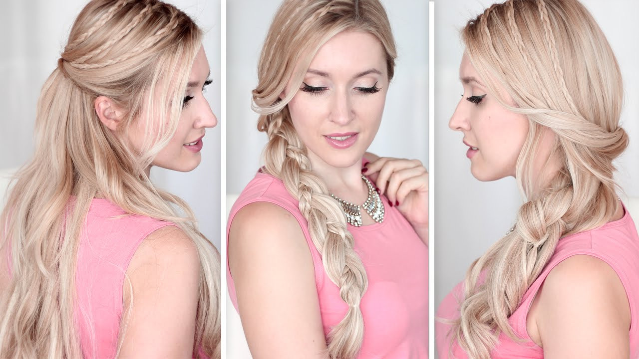 Fast And Easy Hairstyles
 Long hair tutorial Running late hairstyles for school