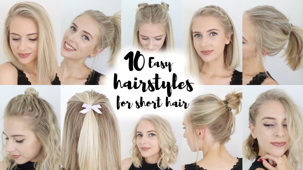 Fast And Easy Hairstyles
 10 Easy Hairstyles for SHORT Hair