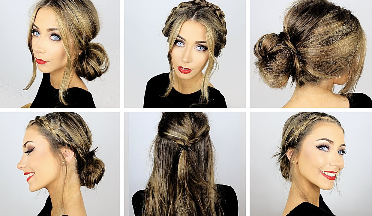 Fast And Easy Hairstyles
 5 Easy Heatless Hairstyles for Work & School ♡ Danielle