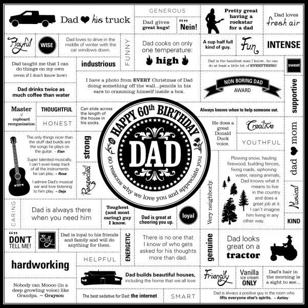Father 60Th Birthday Gift Ideas
 Deja Engel Design Happy 60th Birthday Dad