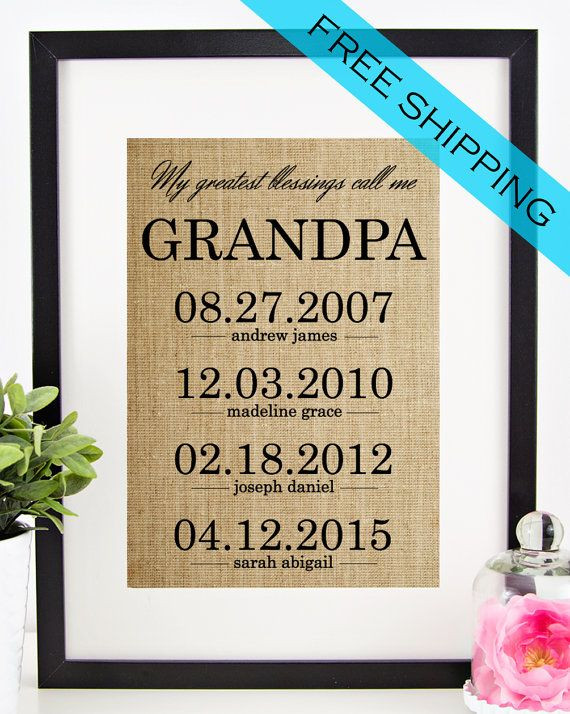 Father Day Gift Ideas For Grandpa
 Personalized Father s Day Gift for Grandfather