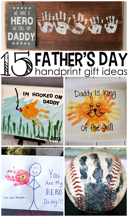 Father'S Day Craft Ideas For Preschoolers
 Father s Day Handprint Gift Ideas from Kids such cute